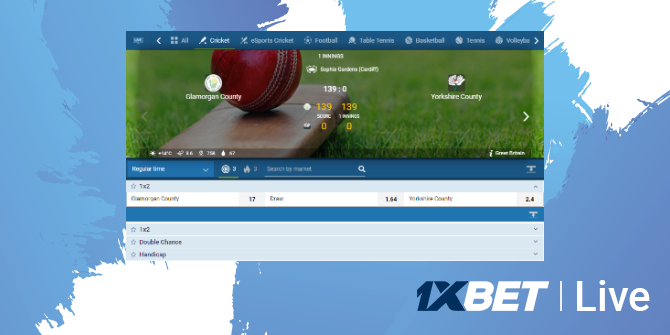 Live bets 1xbet is very popular because it allows you to bet in real time